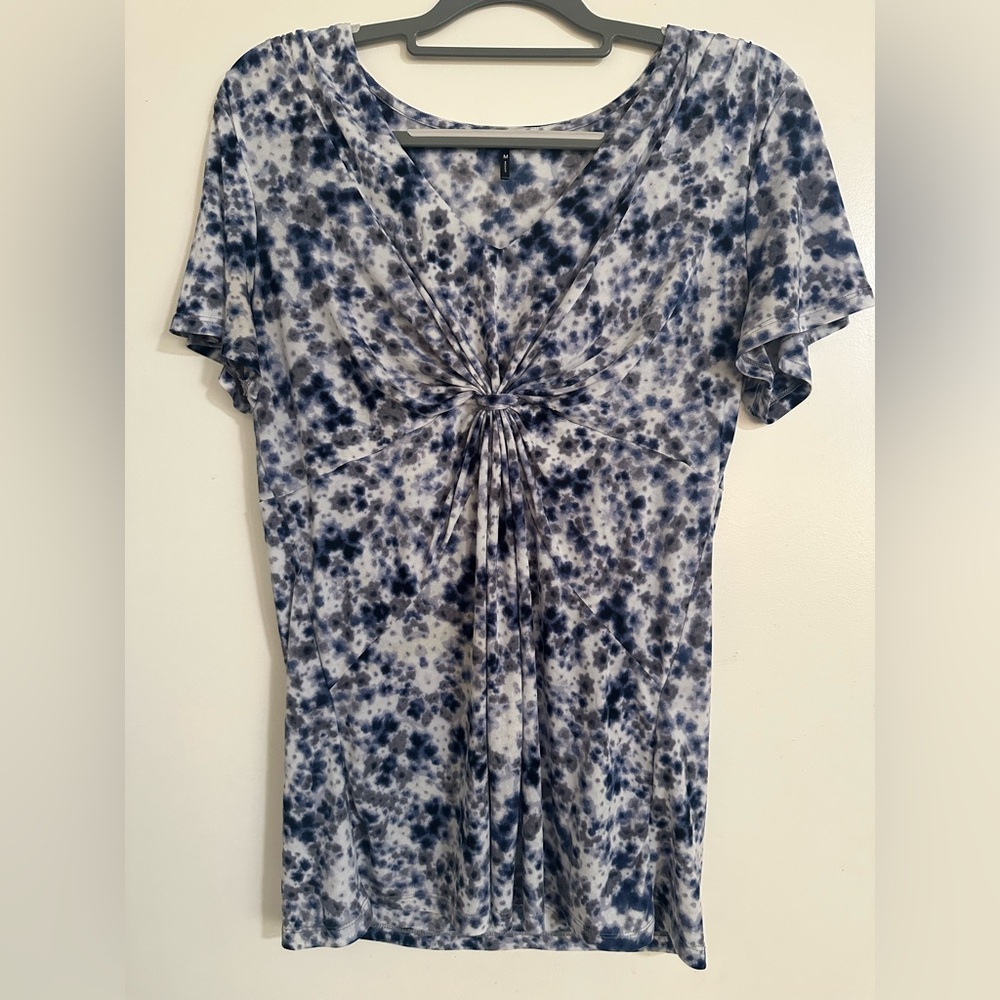 Daisy Fuentes Blue patterned Women's blouse / top size M